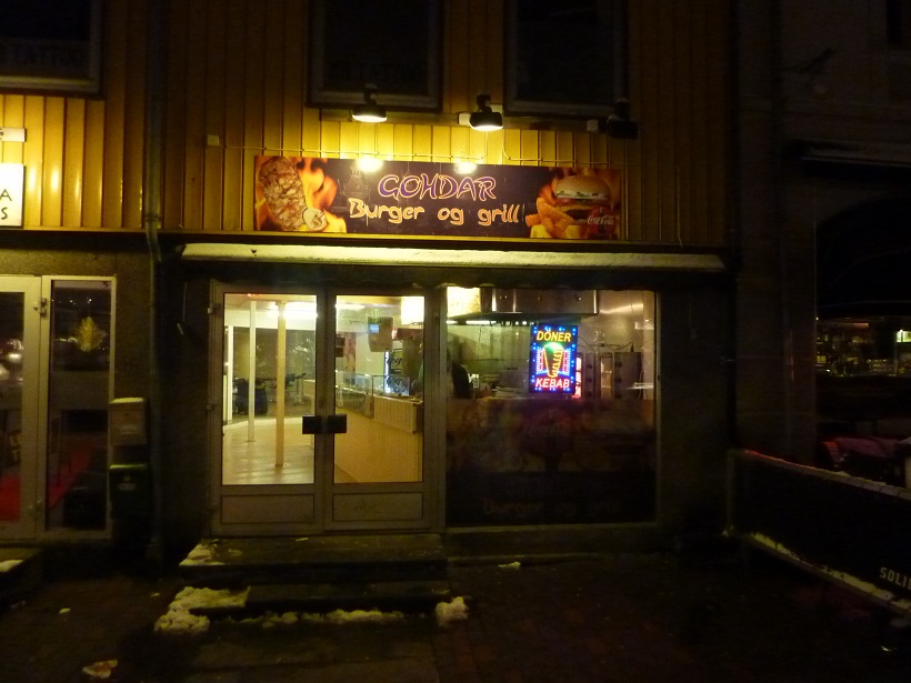 The Arctic Kebab shop in Tromso, Norway