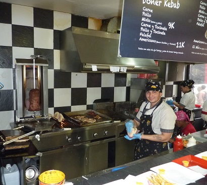 Kebab chefs in bogota are male and female