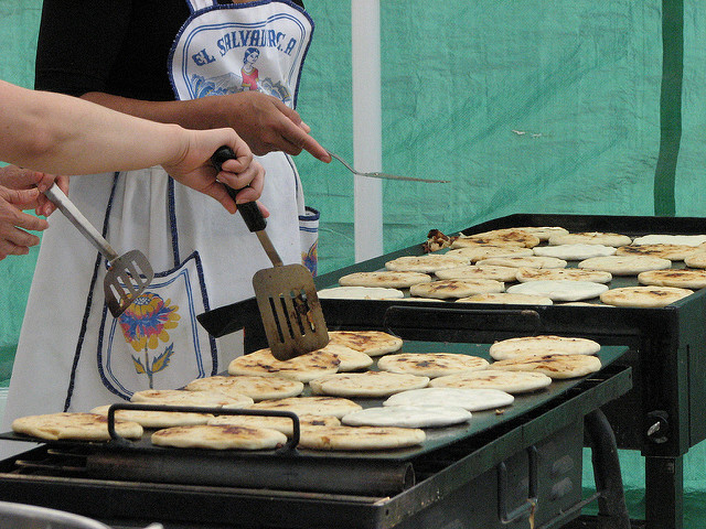 It's not a kebab, it's a pupusa