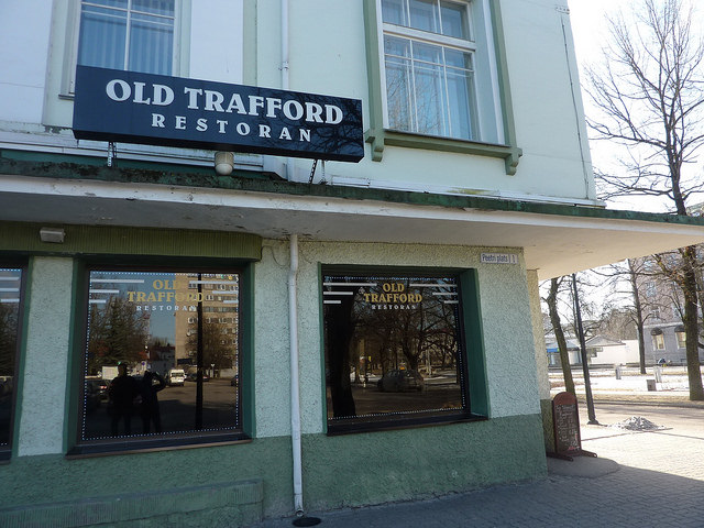 Old Trafford restaurant in Narva, Estonia