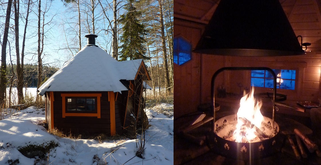 The charcoal-fired grillhouse by a lake in Finland