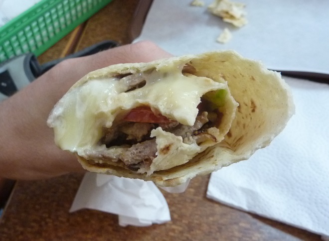 Beef kebab in Guatemala City