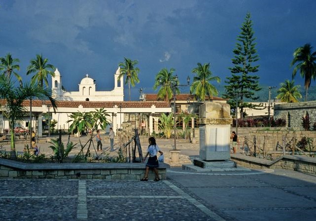 Town of Copan Ruinas in Honduras