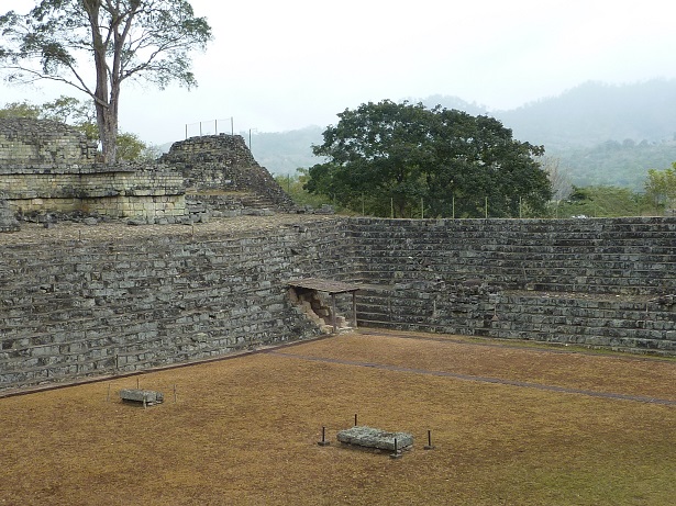 Mayan ballcourt in Copan Honduras