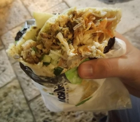 Shawarma laffa kebab from Jerusalem