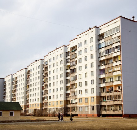 Soviet style housing in Riga