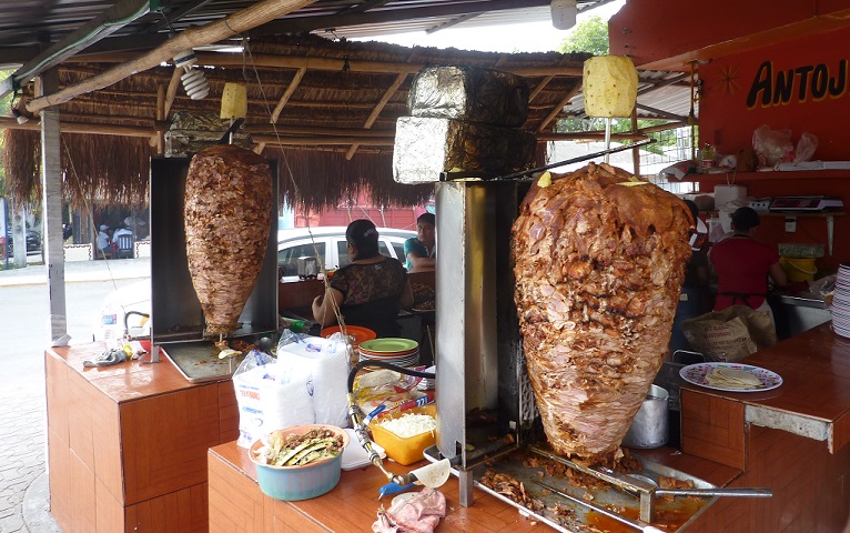 Kebab ele-legs, known locally as trompo