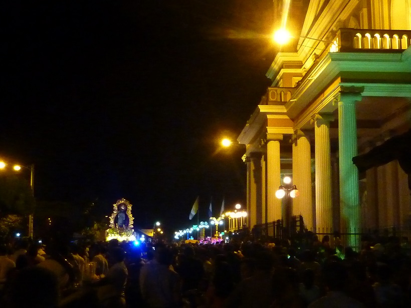 Procession for Virgin Mary and her immaculate conception