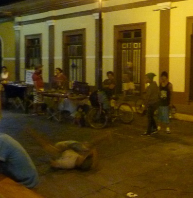 Granada Nicaragua youth's local breakdancing group