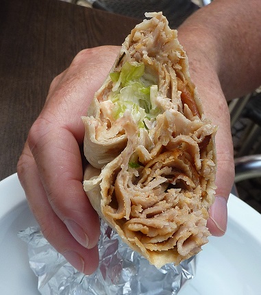 Dirty doner kebab from Porto, Portugal