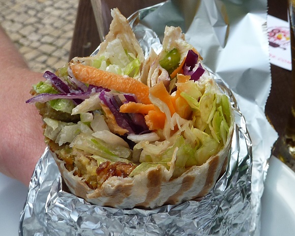 Falafel kebab from Porto, Portugal